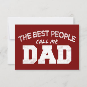 DE BETERKORENMENSEN NOEMEN ME PAPA verjaardag vade Bedankkaart