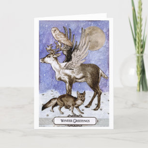 De betogen van de winter van de Enchanted Wildlife Kaart