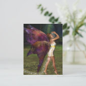 De betoger briefkaart (Staand voorkant)