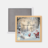 De betoverde avond van de winter magneet (Voorkant / Achterkant)