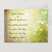 De betoverde Bosscène sparen de Daddenweddenschap Aankondigingskaart (Achterkant)