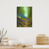 De betoverde Bossen Poster (Keuken)