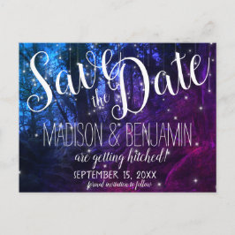 De betoverde Boten vlakke Lichten sparen de Datum Briefkaart