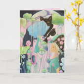De betoverde droomkunst kaart (Gele Bloem)