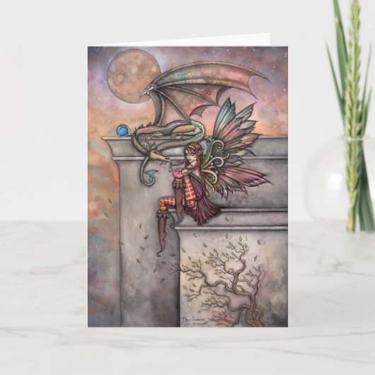 De betoverde fee en drakenkunst kaart (Voorkant)