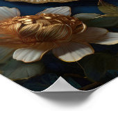 De Betoverde Flutter - Vlinder digitale kunst Poster (Hoek)