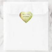 De betoverde Forest Scene bewaart de datum Hart Sticker (Tas)