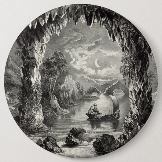 De betoverde grot ronde button 6,0 cm (Voorkant)