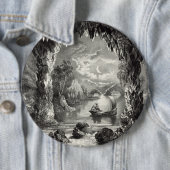 De betoverde grot ronde button 6,0 cm (In situ)