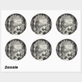 De betoverde grot ronde sticker (Vel)