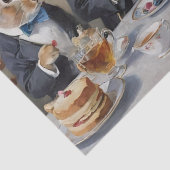 De betoverde haas theesoiree decoupage tissuepapier (Detail)