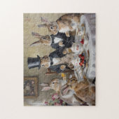 De betoverde haas theetje legpuzzel (Verticaal)