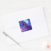 De betoverde Halloween Witch Sticker (Envelop)