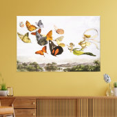 De betoverde koets van de Fairy Queen (1870) Canvas Afdruk (Insitu (Woonkamer))