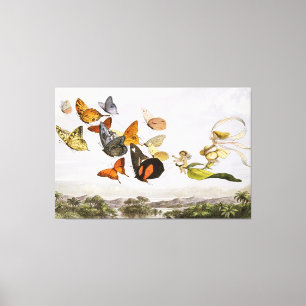 De betoverde koets van de Fairy Queen (1870) Canvas Afdruk