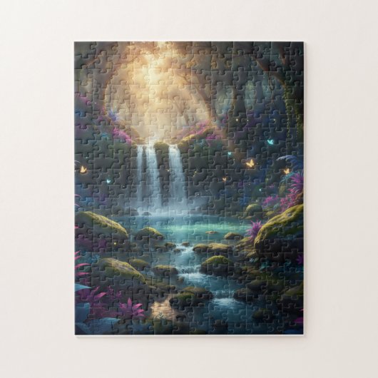 De Betoverde Paarse Oase Legpuzzel (Verticaal)