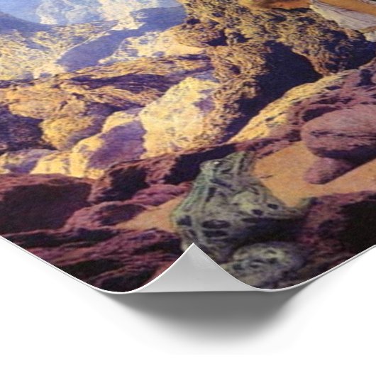 De betoverde prins van Maxfield Parrish Poster (Hoek)