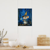 De Betoverde Tovenaar Muis Fantasie Kunst Poster (Keuken)