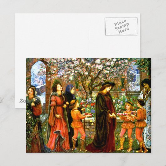 De betoverde tuin van Messer Ansaldo Briefkaart (Voorkant / Achterkant)