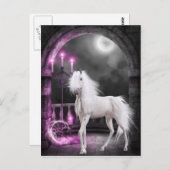 De betoverde Unicorn Briefkaart (Voorkant / Achterkant)