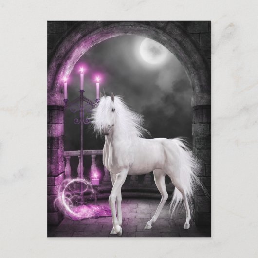 De betoverde Unicorn Briefkaart (Voorkant)