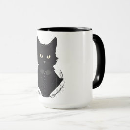 De betoverde zwarte kat van Salem Mok