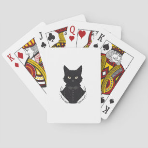 De betoverde zwarte kat van Salem Pokerkaarten
