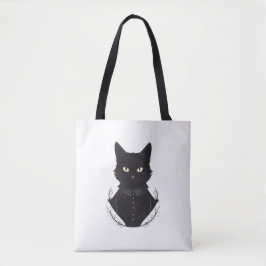 De betoverde zwarte kat van Salem Tote Bag
