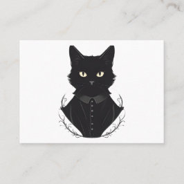 De betoverde zwarte kat van Salem Visitekaartje