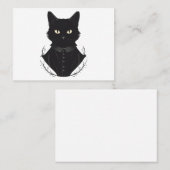 De betoverde zwarte kat van Salem Visitekaartje (Voorkant / Achterkant)