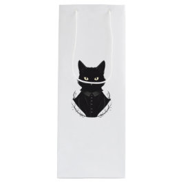 De betoverde zwarte kat van Salem Wijn Cadeautas