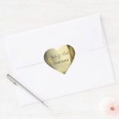 De betoverende bosarm bewaart de datum hart sticker (Envelop)