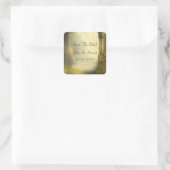 De betoverende bosarm bewaart de datum vierkante sticker (Tas)