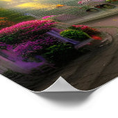 De betoverende digitale bed- en ontbijtkunst poster (Hoek)