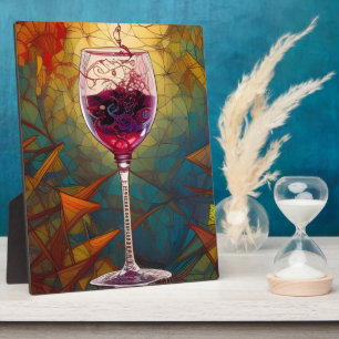 De betoverende pour Wine Art-tablet Fotoplaat