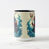 De betoverende print tweekleurige koffiemok (Center)