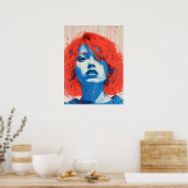 De betoverende roodharige poster (Keuken)