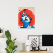 De betoverende roodharige poster (Thuiskantoor)