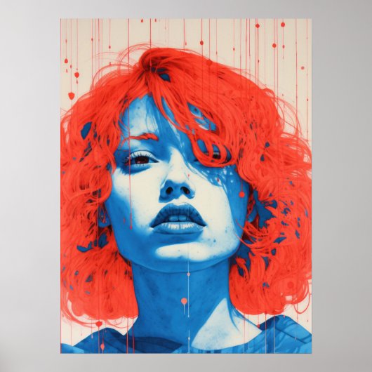 De betoverende roodharige poster (Voorkant)