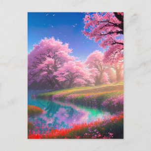 De betoverende zonsopgang omarmen briefkaart