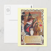 De betovering van de heks  briefkaart (Voorkant / Achterkant)