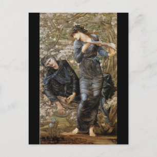 De betovering van Merlin door Burne-Jones ansichtk Briefkaart
