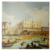 De Betrothal van de Venetiaanse Doge Tegeltje (Voorkant)