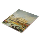 De Betrothal van de Venetiaanse Doge Tegeltje (Zijkant)