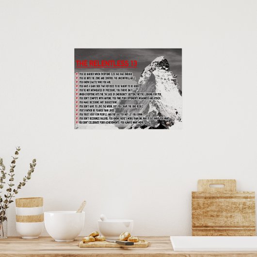 De betrouwbare 13 poster (Keuken)