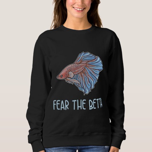 De Betta quote voor een Betta Fish Expert Trui (Voorkant)