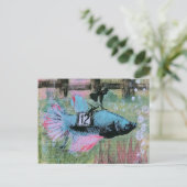 De Betta Vis Jockey Briefkaart (Staand voorkant)