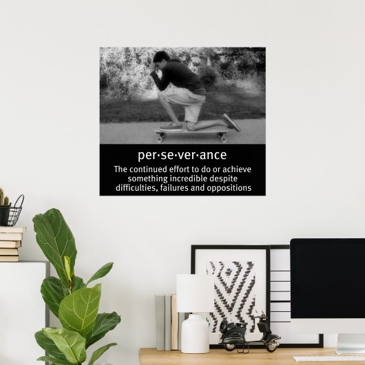 De beugel van het langboord poster (Thuiskantoor)