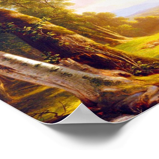 De beukenbomen van Asher Brown Durand Poster (Hoek)