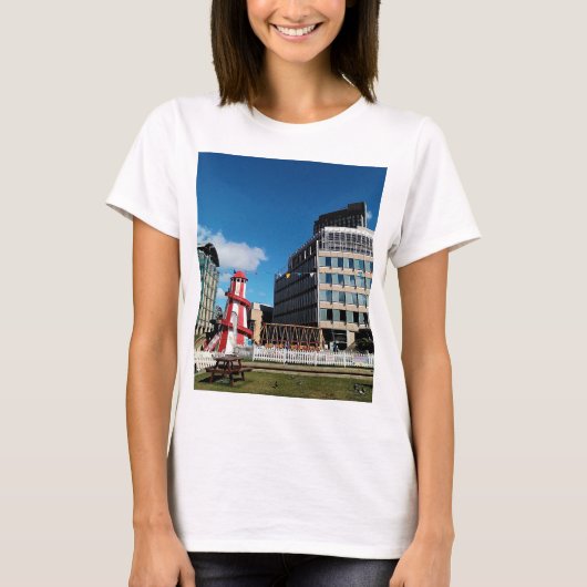 De beurs, het stadscentrum t-shirt (Voorkant)